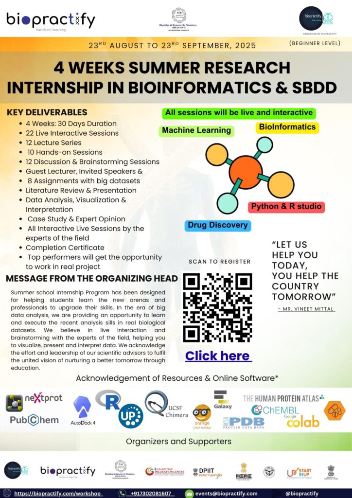 Online Internship in Bioinfo & SBDD